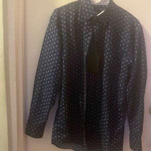 Navy blue dress shirt